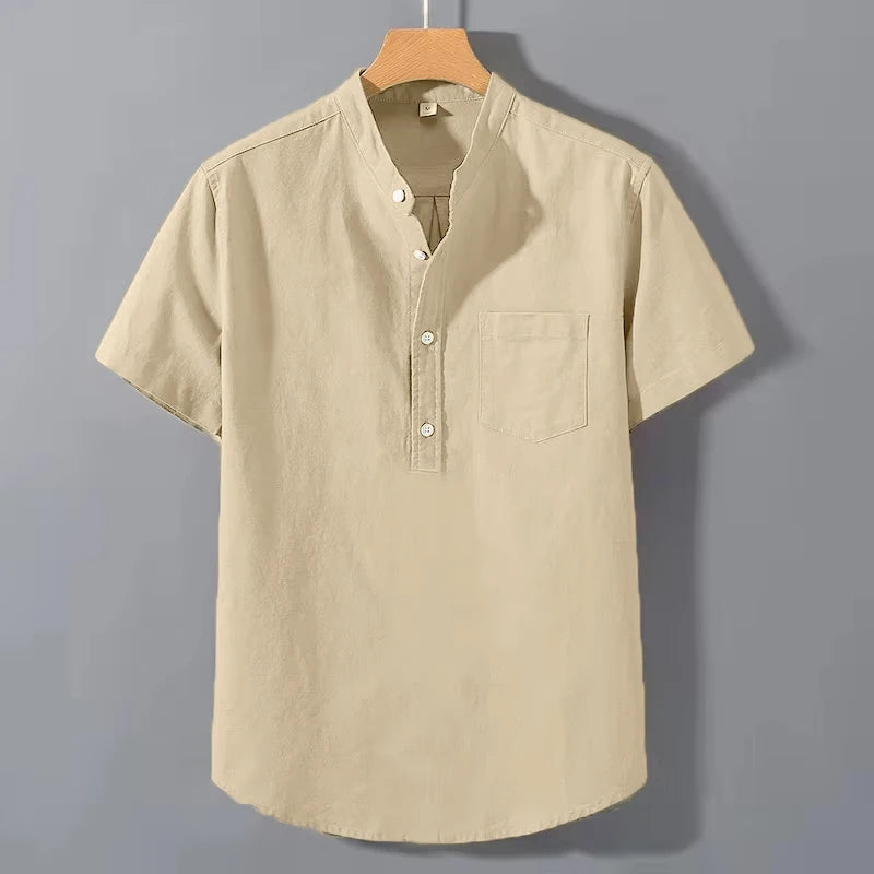 Chemise en coton à manches courtes