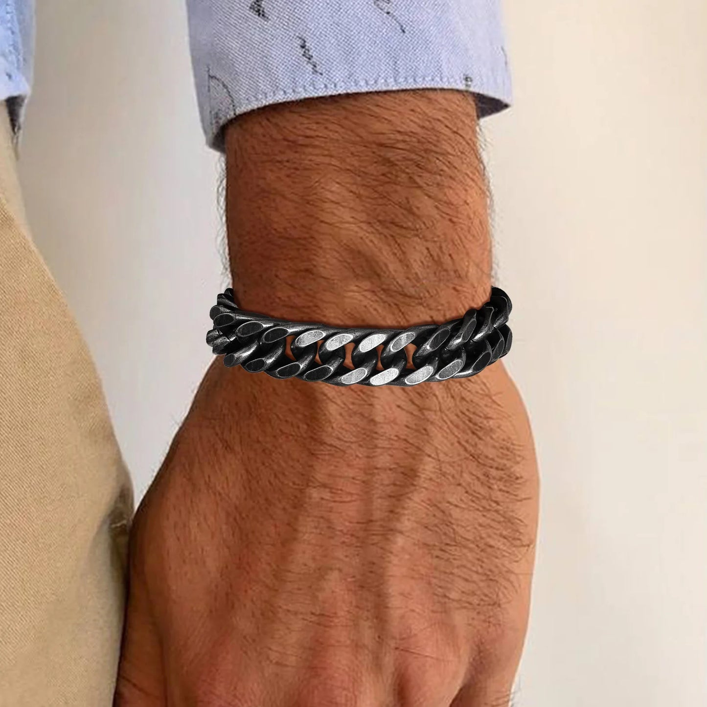 Bracelet homme en acier inoxydable