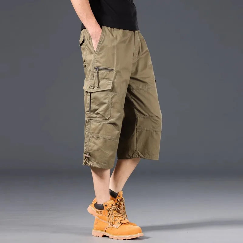 Short cargo long en coton