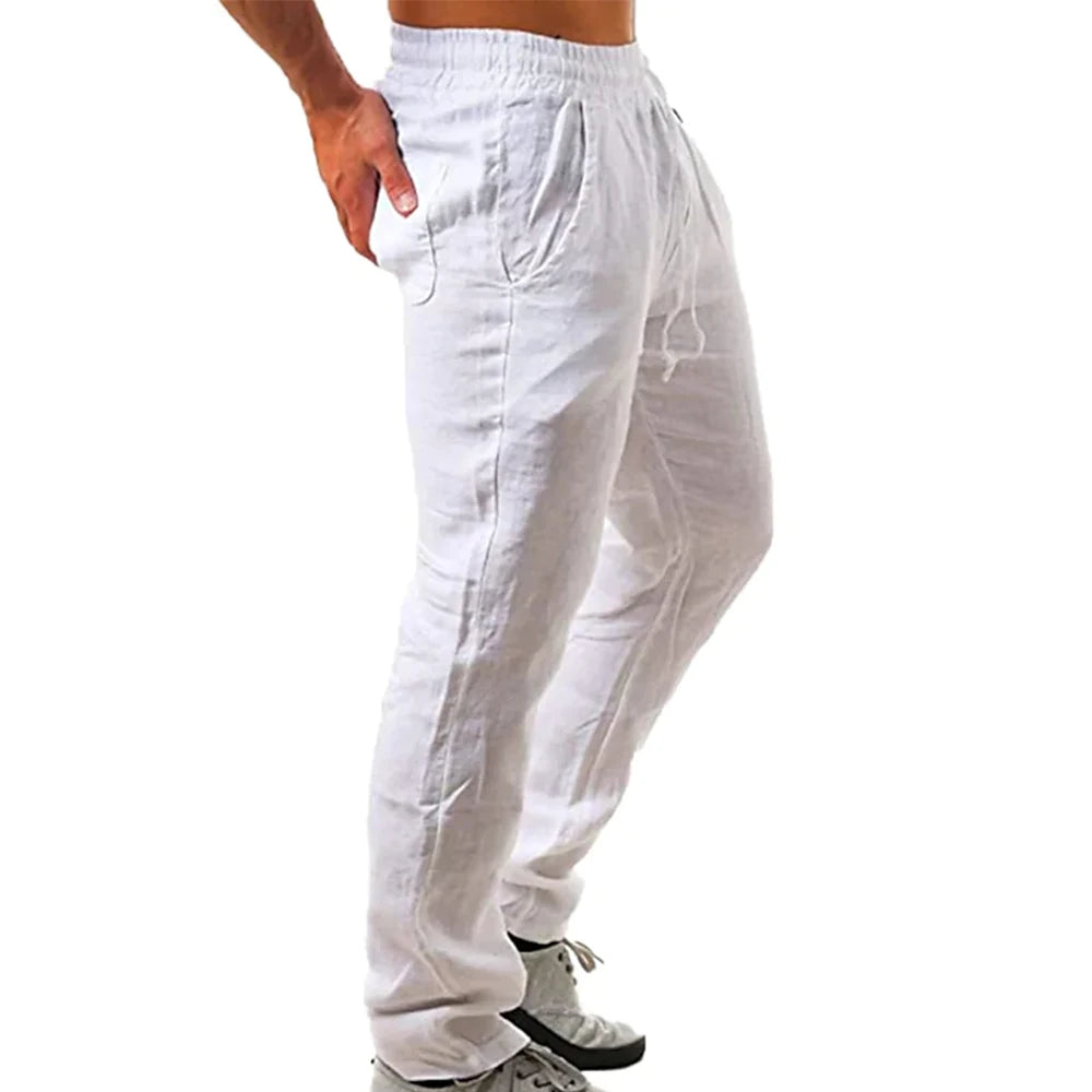 Pantalon en lin respirant