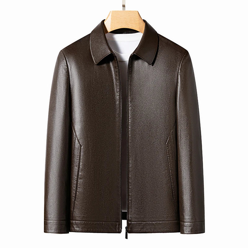 Veste en cuir élégante pour homme