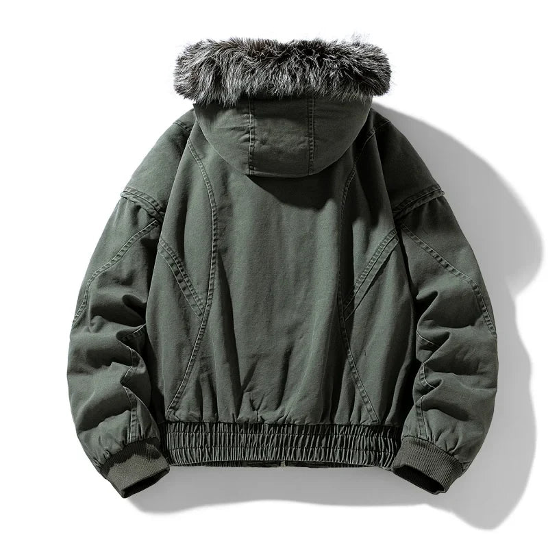 Élégante veste cargo doublée polaire