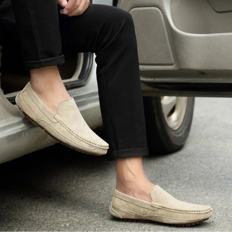 Mocassins chics en daim de qualité supérieure