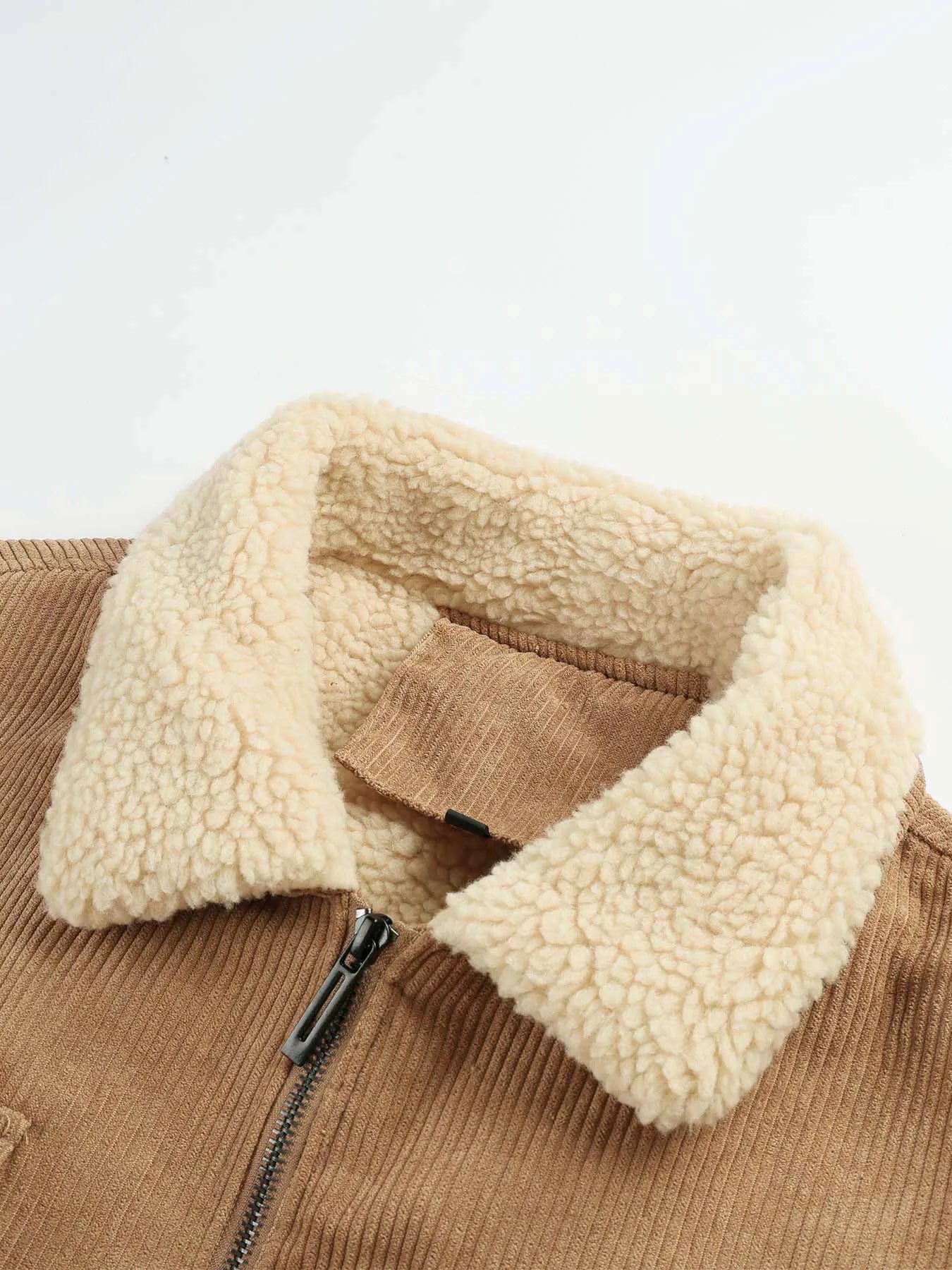 Veste élégante en velours côtelé