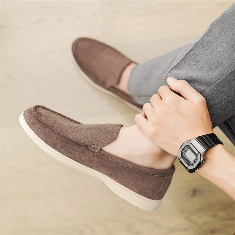 Mocassins décontractés en daim