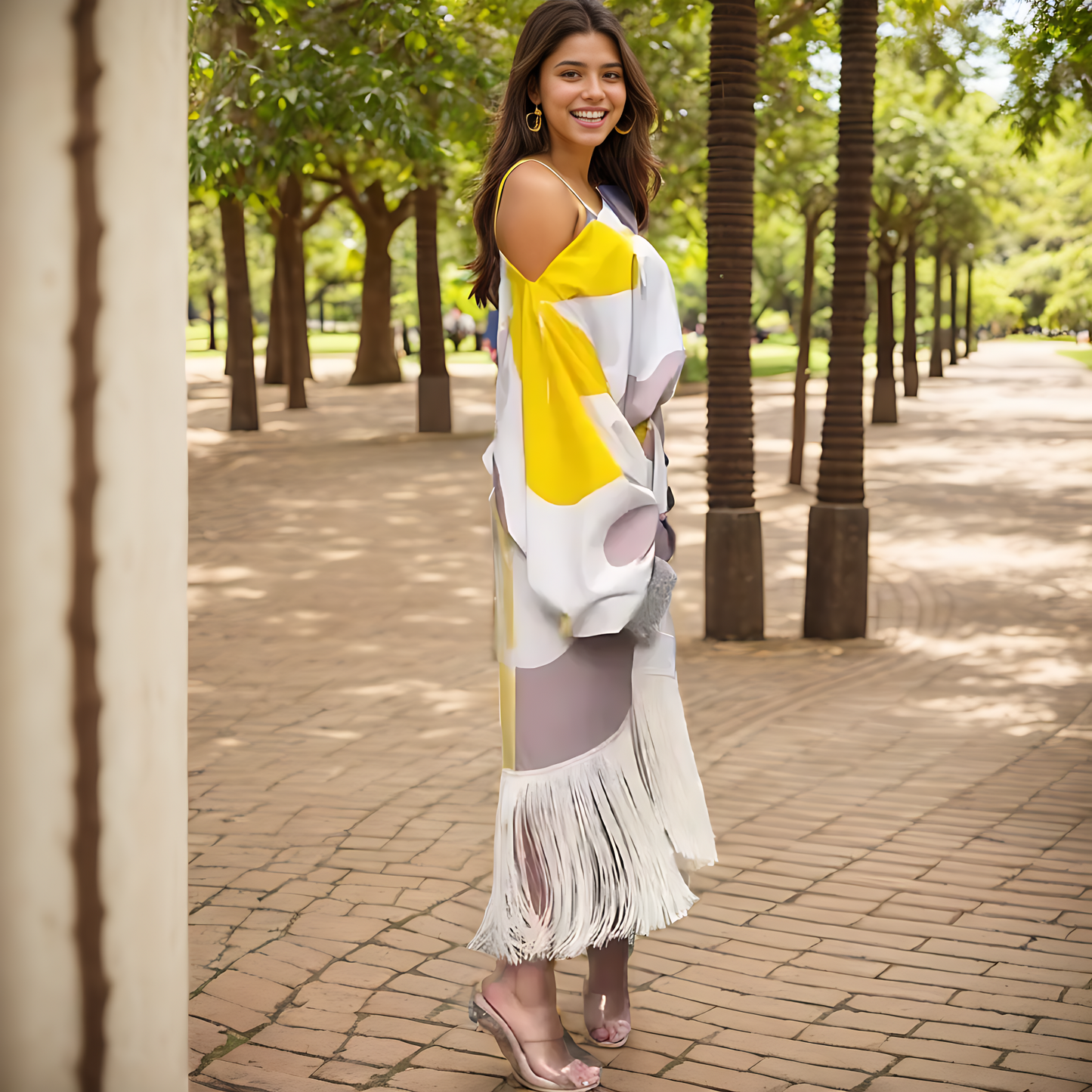 Robe élégante et colorée