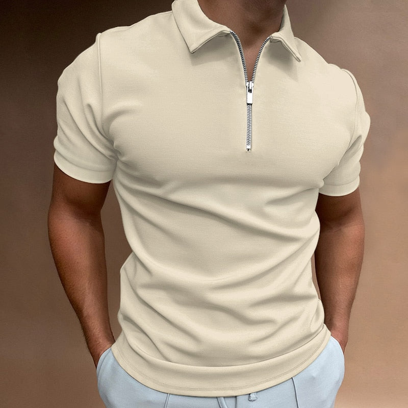Polo zippé