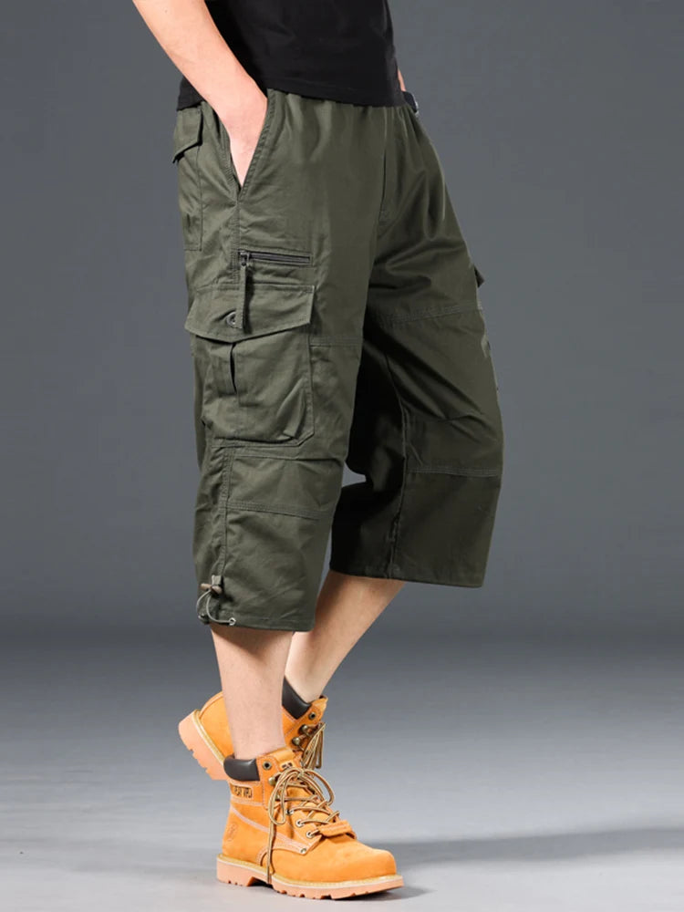Short cargo long en coton