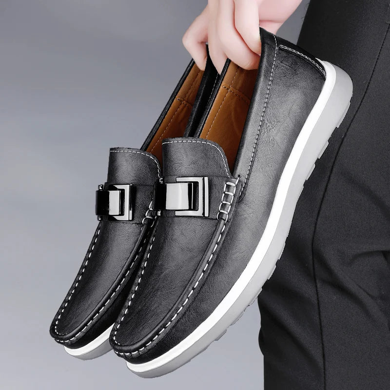 Mocassins en cuir de luxe