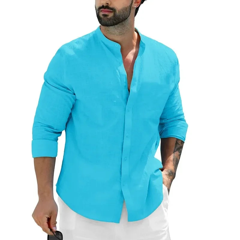 Chemise décontractée en lin
