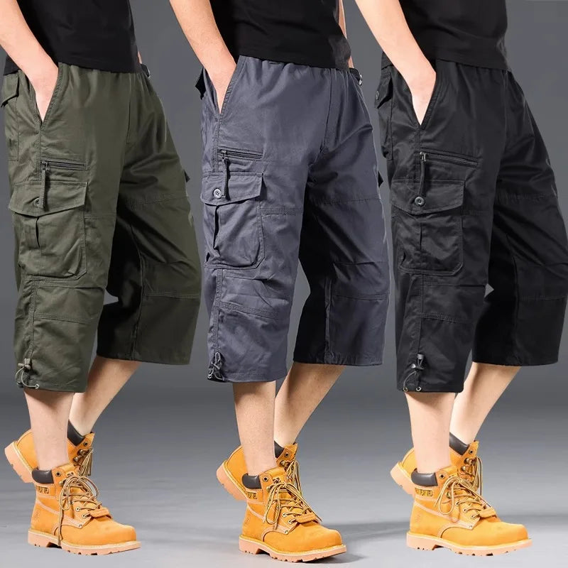 Short cargo long en coton