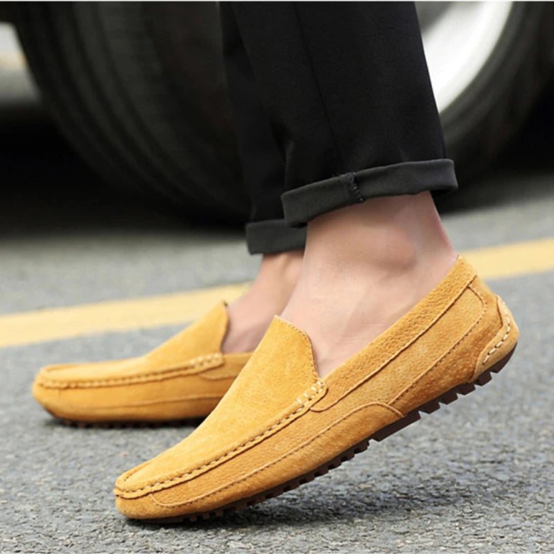 Mocassins chics en daim de qualité supérieure