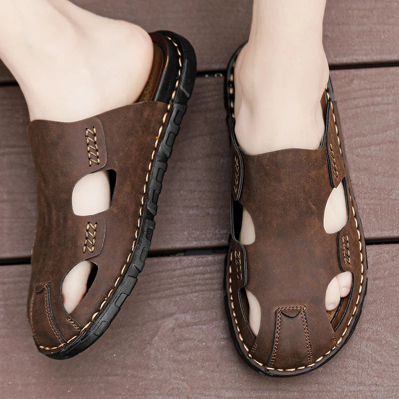 Sandales en cuir