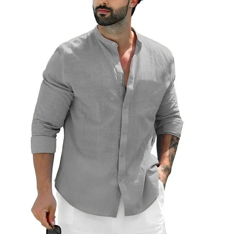 Chemise décontractée en lin