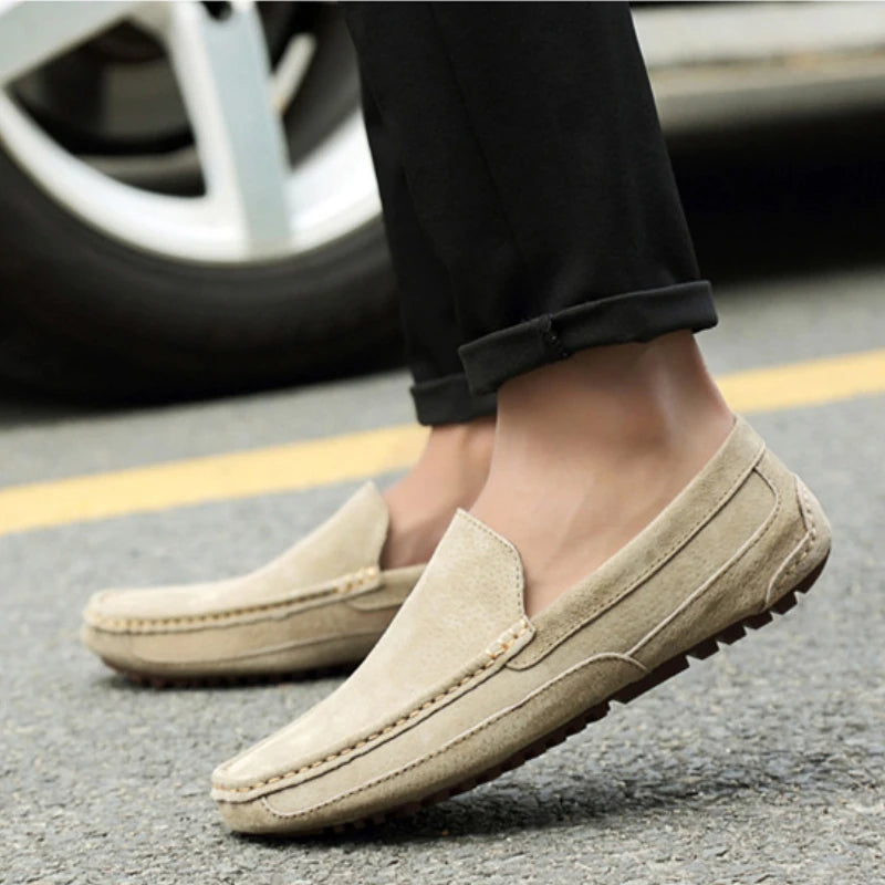 Mocassins chics en daim de qualité supérieure