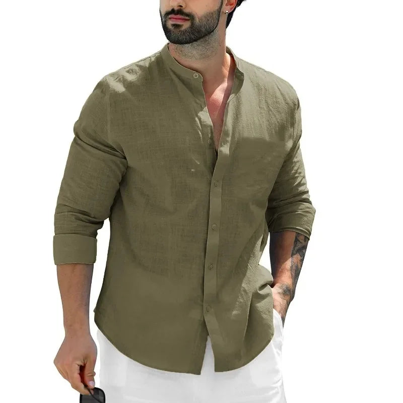 Chemise décontractée en lin
