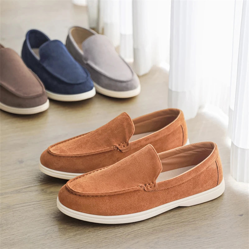 Mocassins décontractés en daim