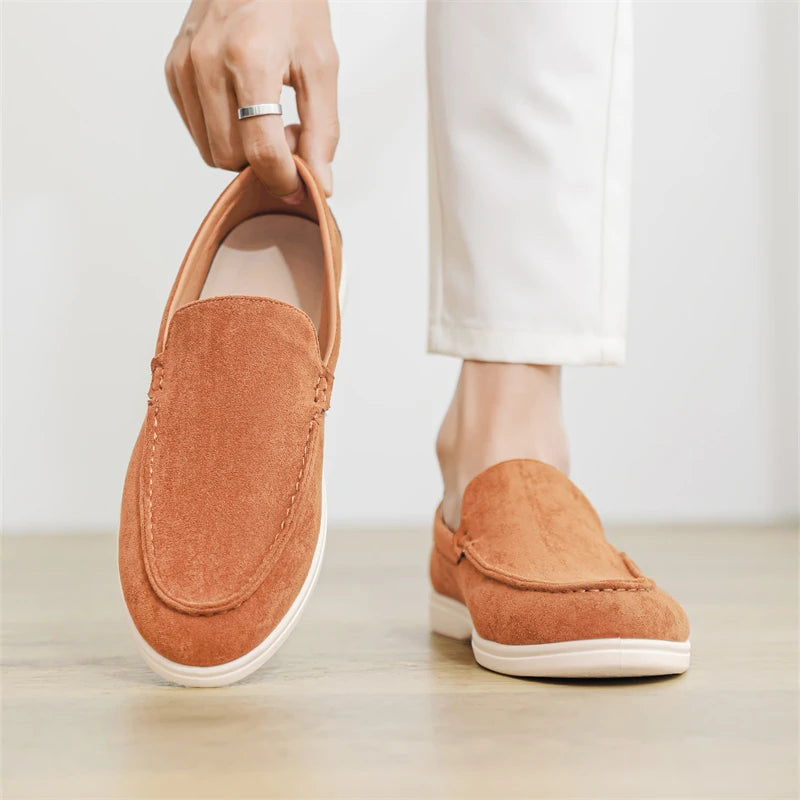 Mocassins décontractés en daim