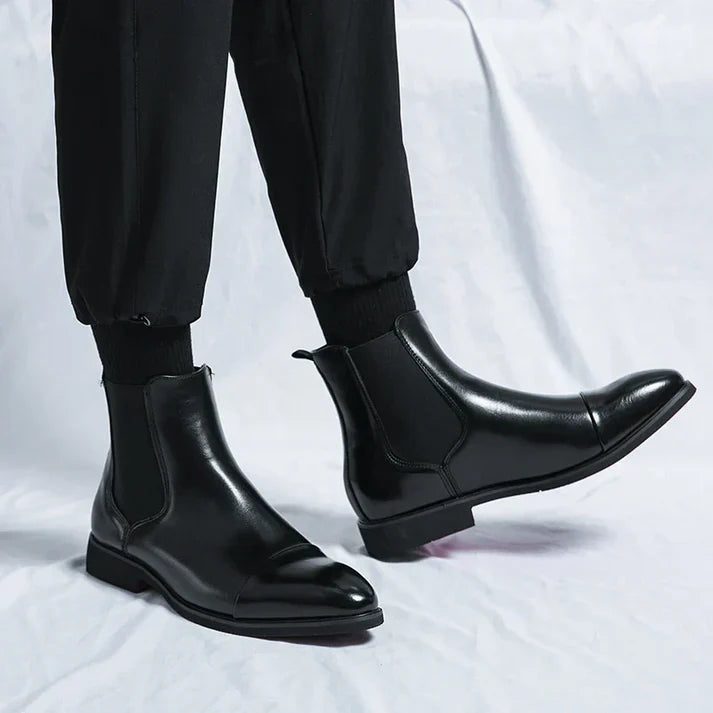 Bottes Chelsea en cuir de première qualité