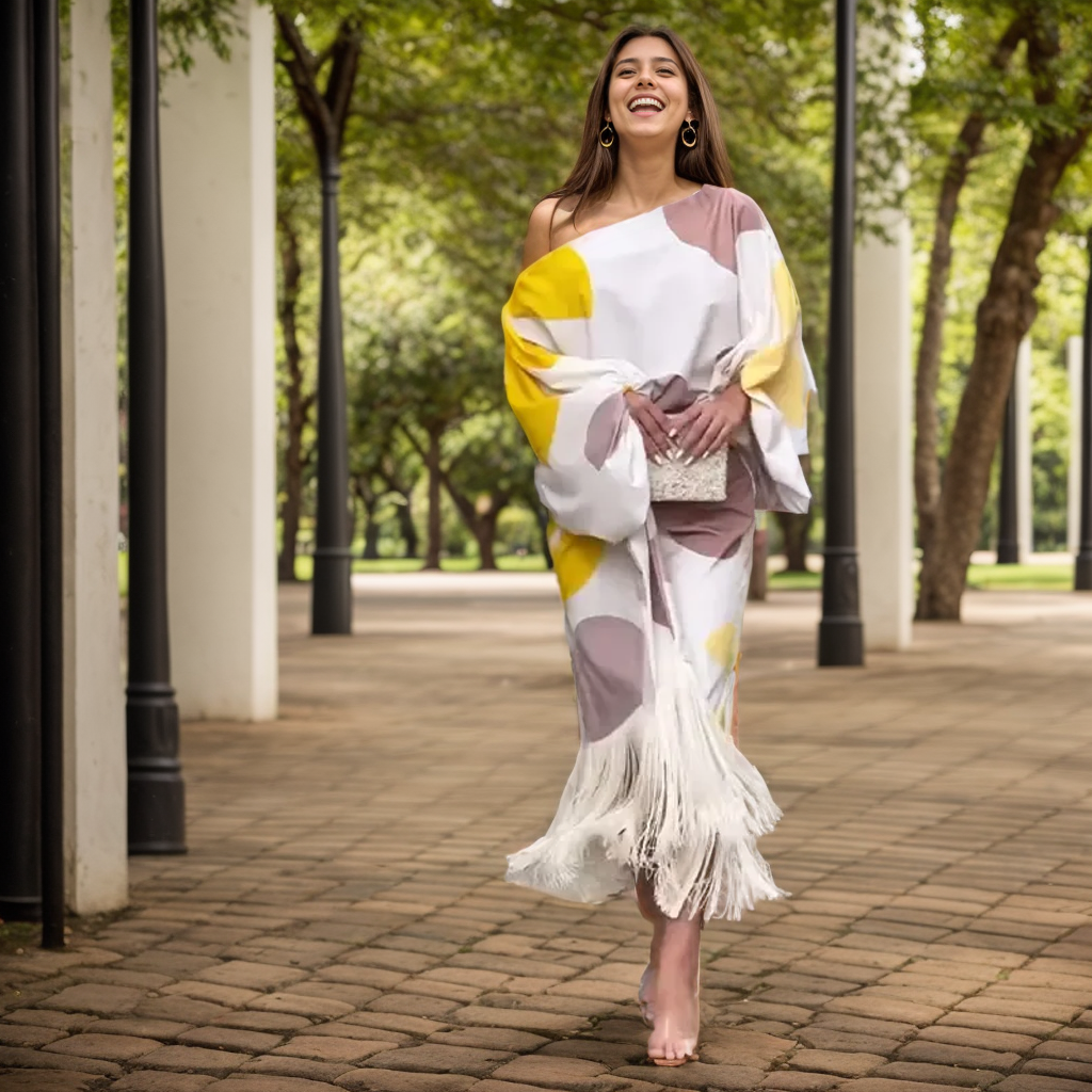 Robe élégante et colorée