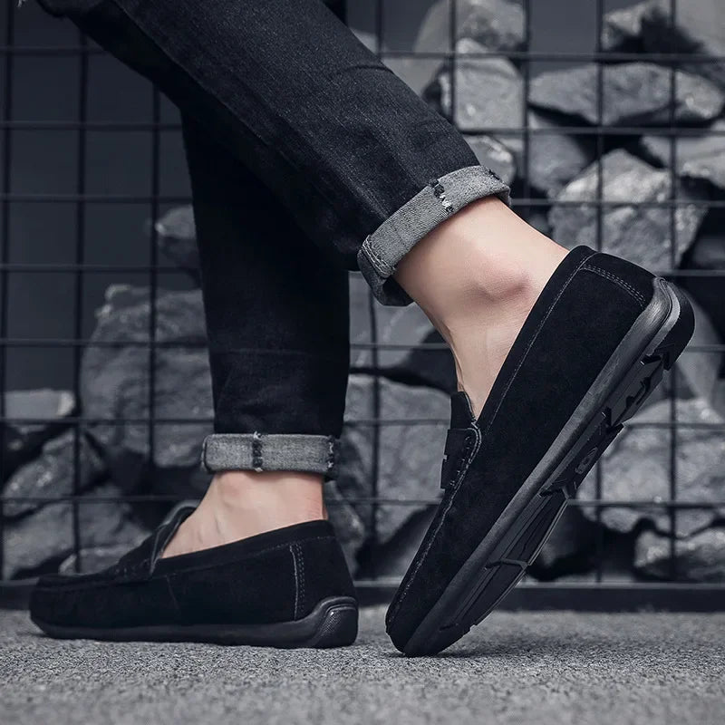 Mocassins légers en daim pour hommes