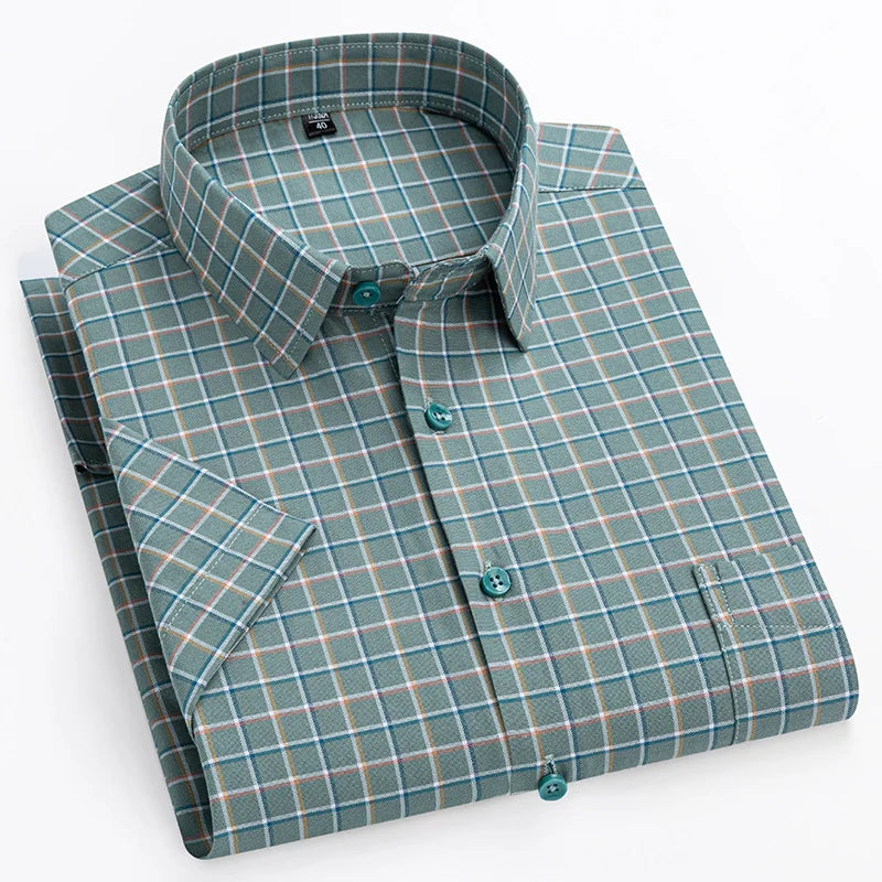 Chemise en coton à manches courtes
