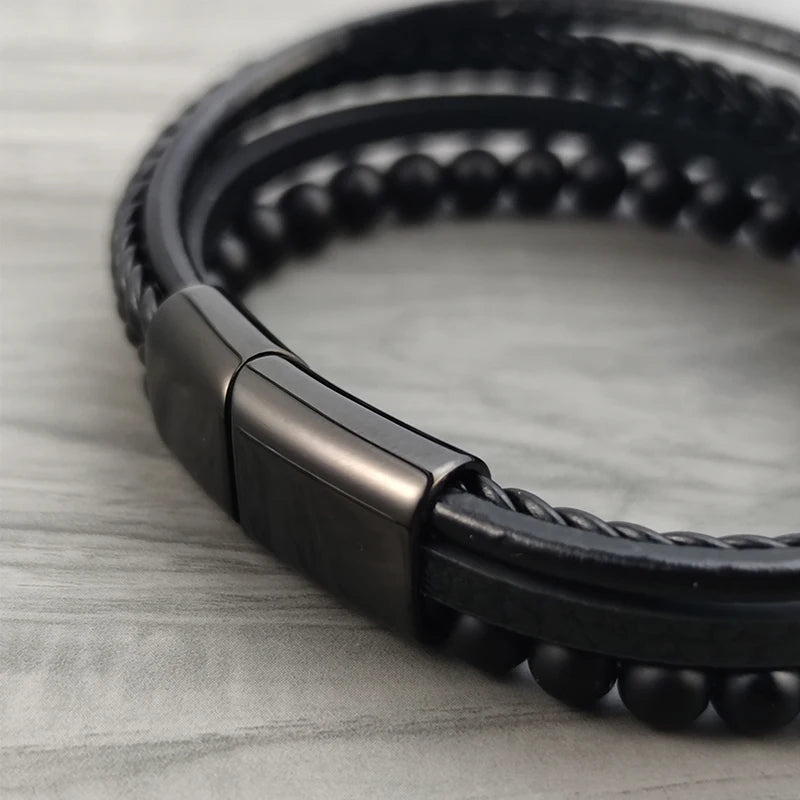 Bracelet de luxe en acier pour hommes