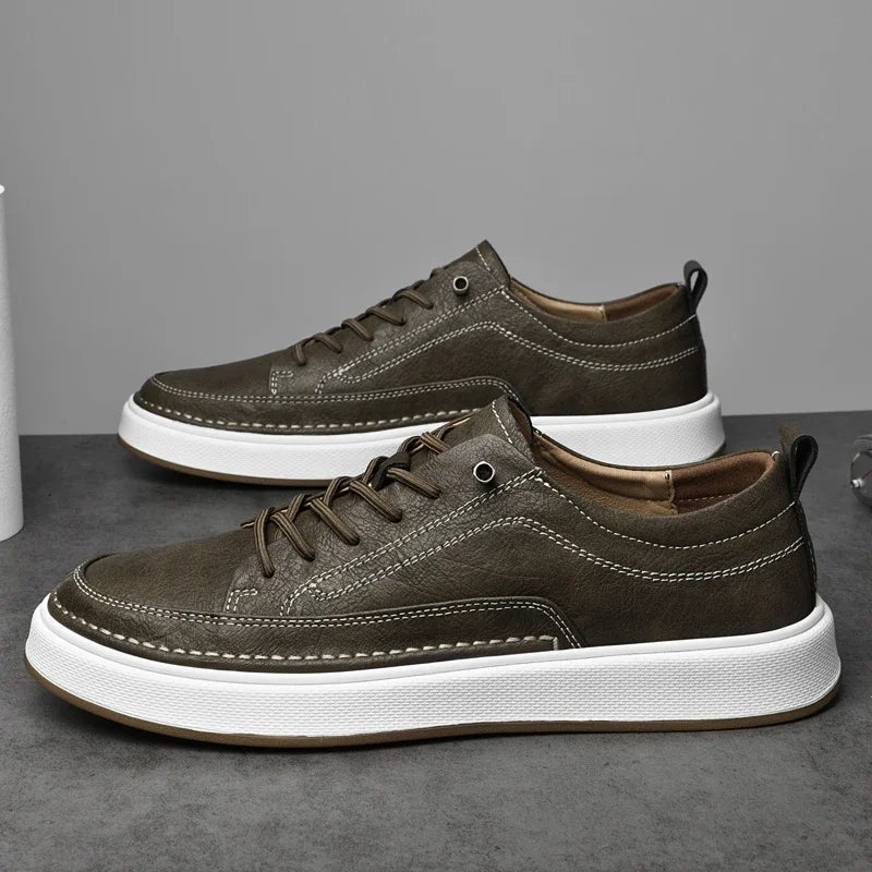 Baskets en cuir chics