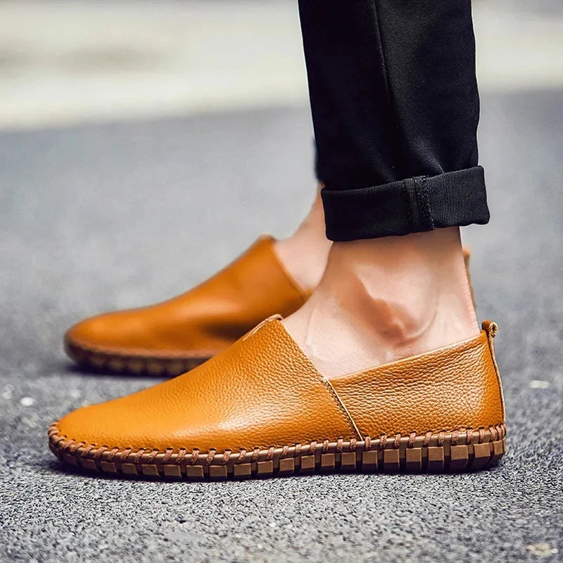 Mocassins en cuir respirant