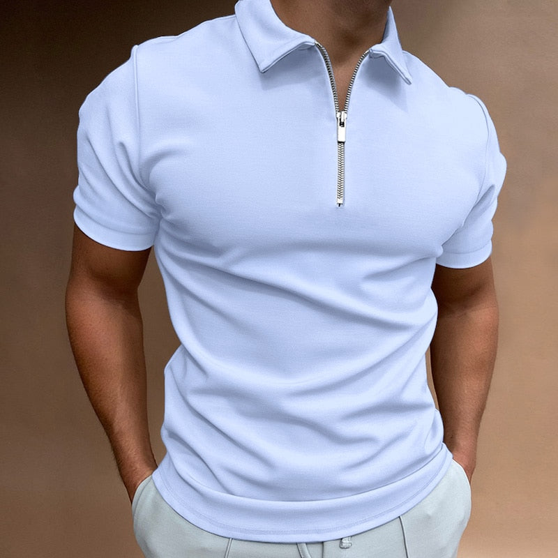 Polo zippé