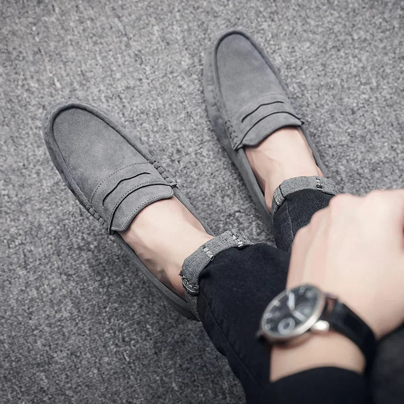 Mocassins légers en daim pour hommes