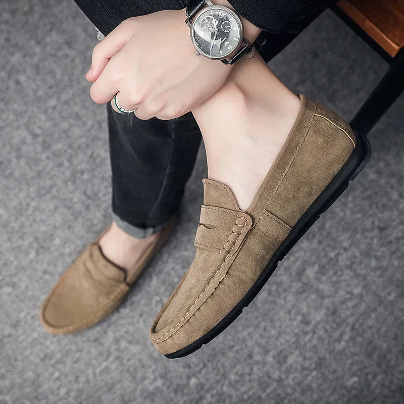 Mocassins légers en daim pour hommes