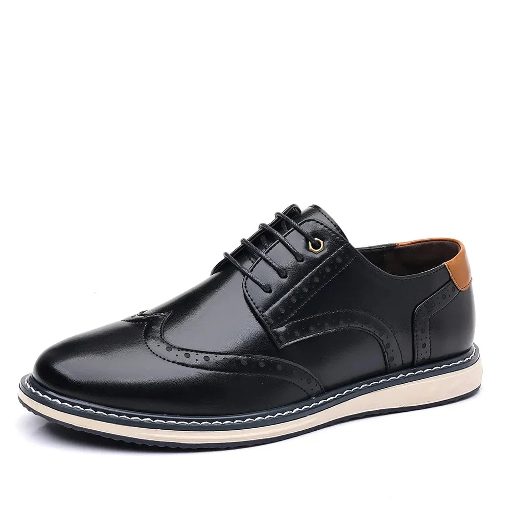 Élégantes chaussures Oxford en cuir