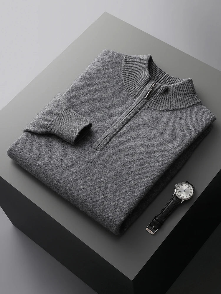 Pull zippé en cachemire Florence