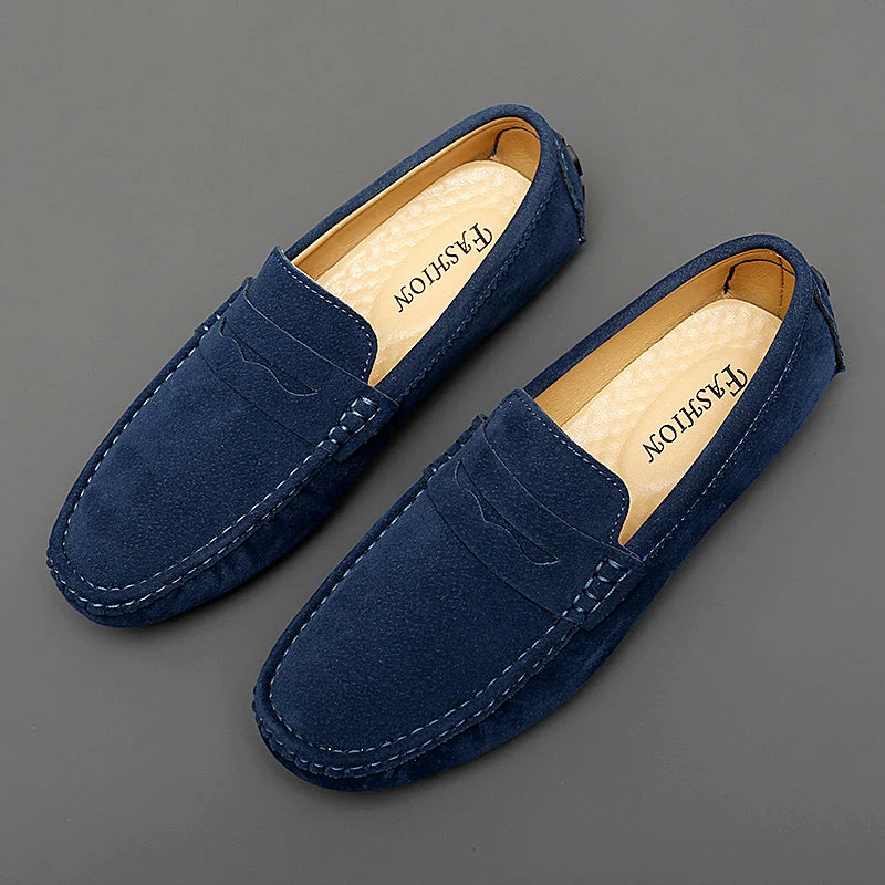 Mocassins en daim