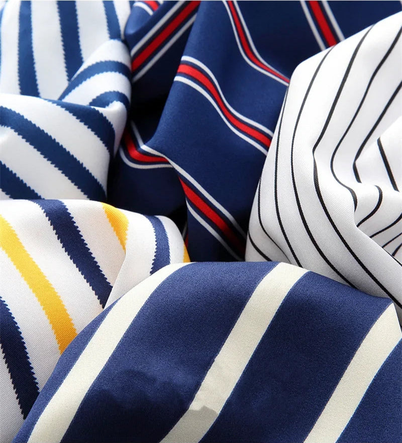 Chemise décontractée à rayures pour hommes