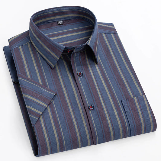 Chemise en coton à manches courtes