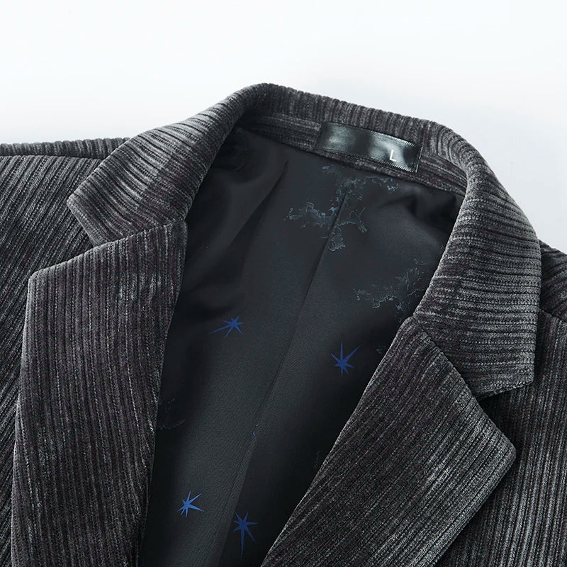 Blazer élégant en velours côtelé