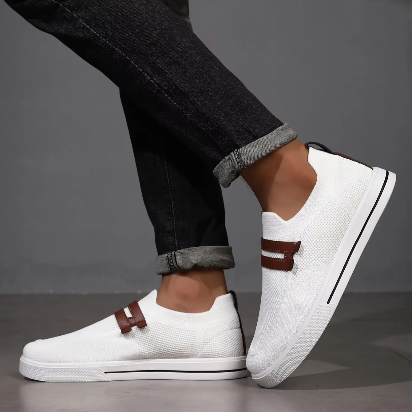 Chaussures à tricot pneumatique