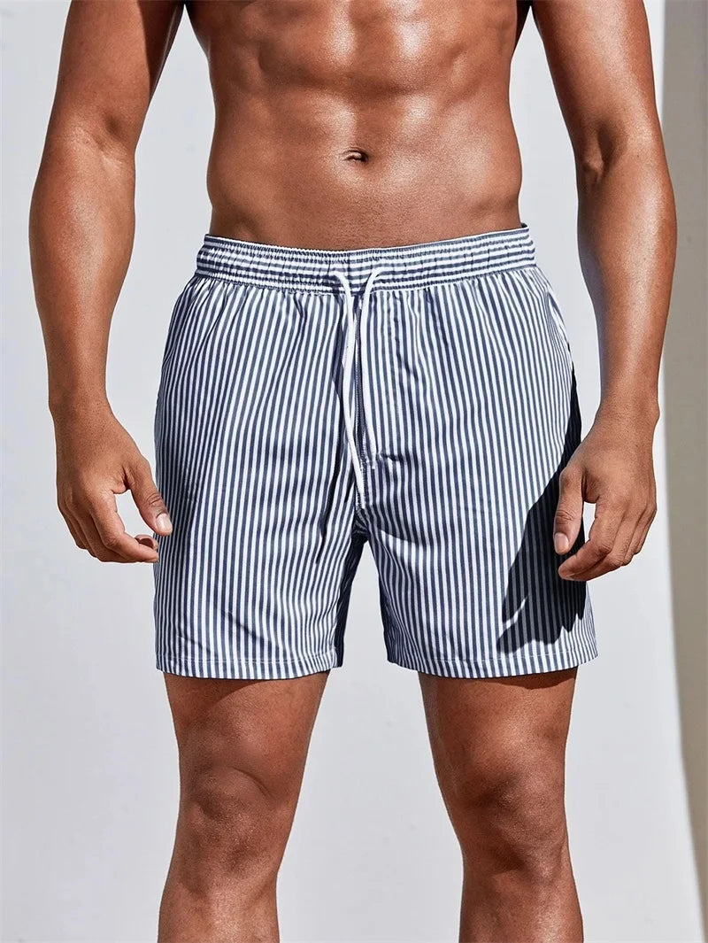 Short de bain rayé