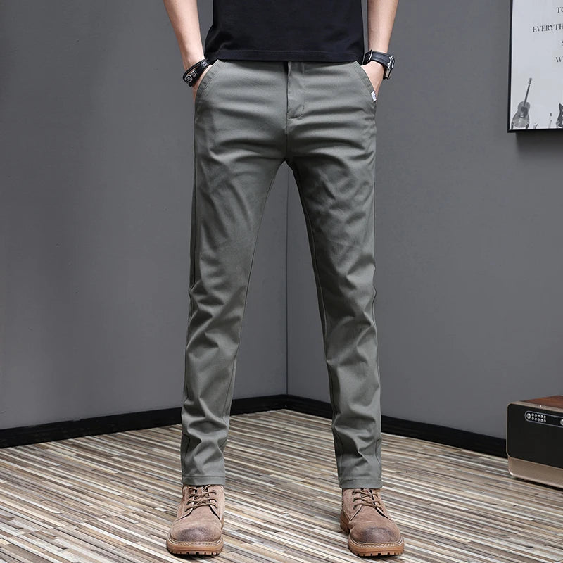 Pantalon en coton décontracté