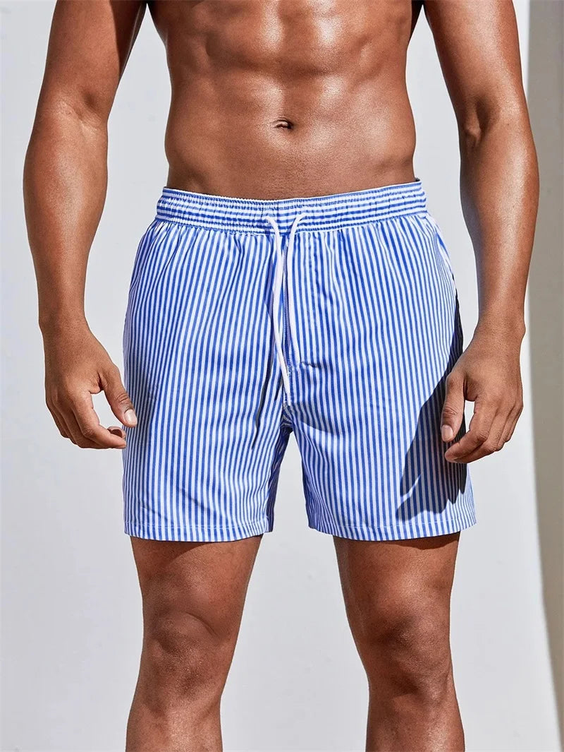 Short de bain rayé