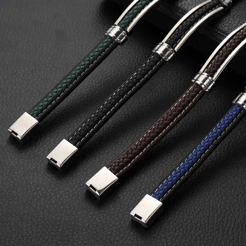 Bracelet élégant en acier inoxydable pour hommes