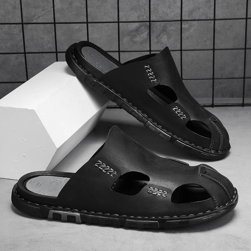 Sandales en cuir