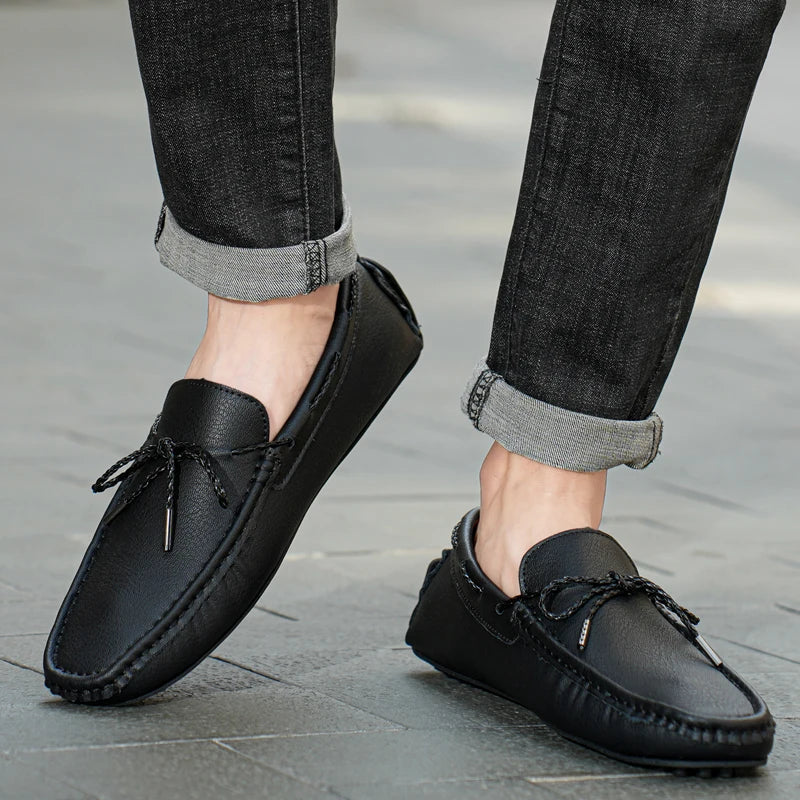Mocassins en daim faits à la main