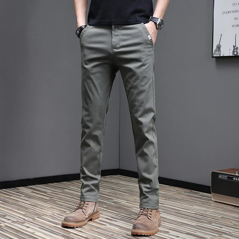 Pantalon en coton décontracté