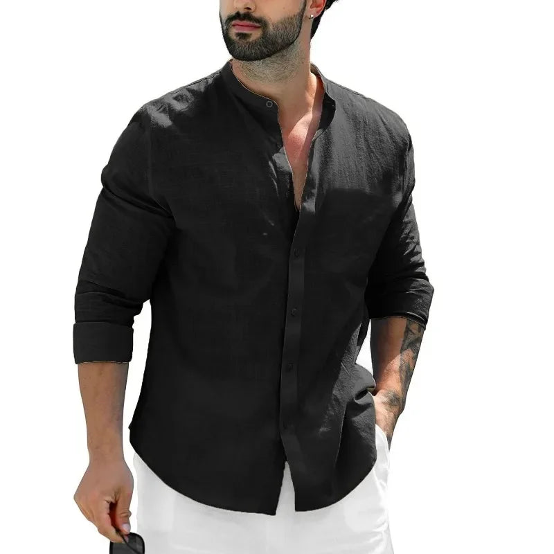 Chemise décontractée en lin