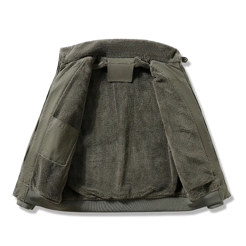 Veste en coton doublée polaire