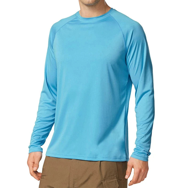 Chemise à manches longues avec protection solaire UV