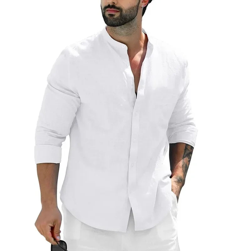 Chemise décontractée en lin
